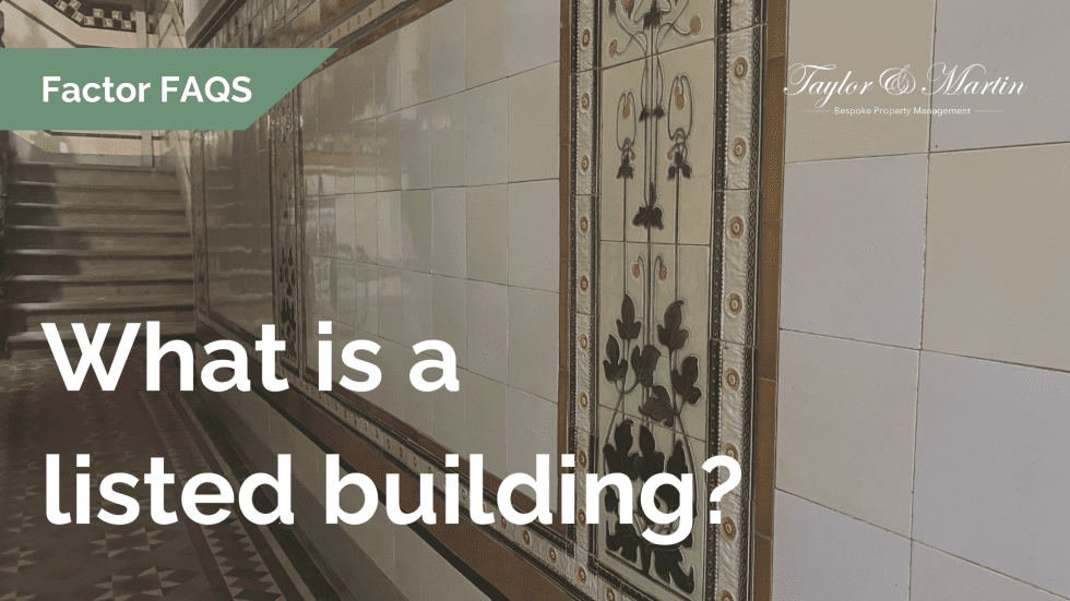What is a listed building?